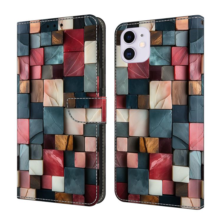 เคสโทรศัพท์หนังวีแกนทาสีใสเหมือนคริสตัล สำหรับ iPhone 11