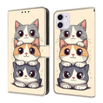 เคสโทรศัพท์หนังวีแกนทาสีใสเหมือนคริสตัล สำหรับ iPhone 11
