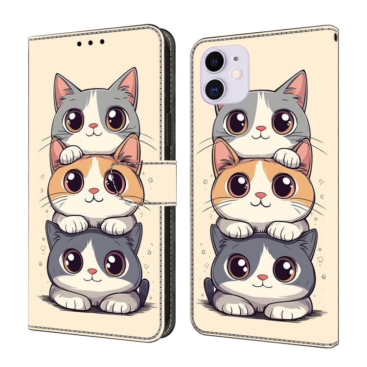 เคสโทรศัพท์หนังวีแกนทาสีใสเหมือนคริสตัล สำหรับ iPhone 11