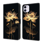 เคสโทรศัพท์หนังวีแกนทาสีใสเหมือนคริสตัล สำหรับ iPhone 11