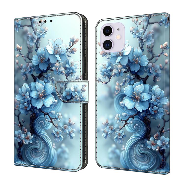 เคสโทรศัพท์หนังวีแกนทาสีใสเหมือนคริสตัล สำหรับ iPhone 11