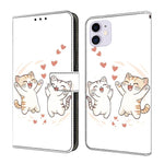 เคสโทรศัพท์หนังวีแกนทาสีใสเหมือนคริสตัล สำหรับ iPhone 11