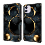 เคสโทรศัพท์หนังวีแกนทาสีใสเหมือนคริสตัล สำหรับ iPhone 11