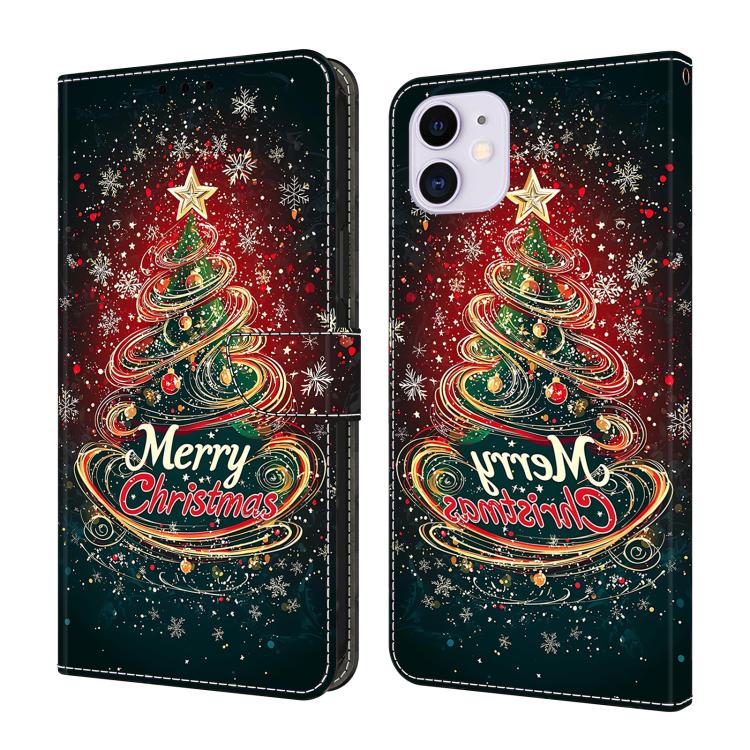 เคสโทรศัพท์หนังวีแกนทาสีใสเหมือนคริสตัล สำหรับ iPhone 11