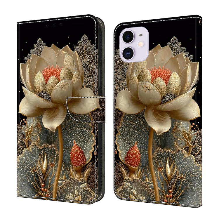 เคสโทรศัพท์หนังวีแกนทาสีใสเหมือนคริสตัล สำหรับ iPhone 11