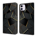 เคสโทรศัพท์หนังวีแกนทาสีใสเหมือนคริสตัล สำหรับ iPhone 11