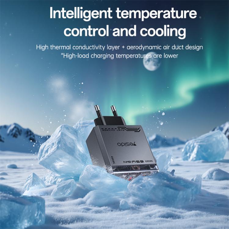 Yesido YC101 65W Mecha GaN Three-port Fast Charger, YC101
