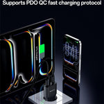 Yesido YC112 ที่ชาร์จเร็ว PD QC 20W แบบพอร์ตคู่บางพิเศษ, YC112