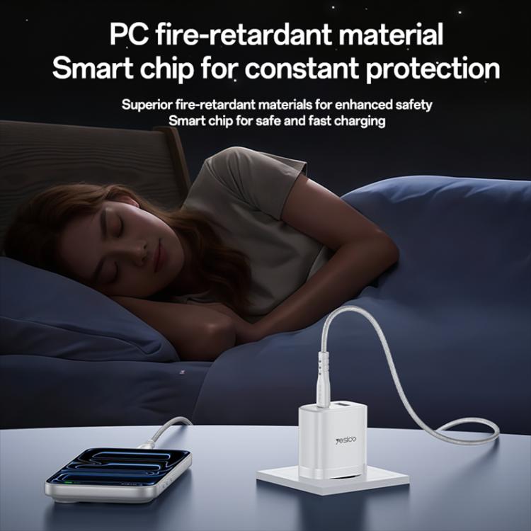 ชุดที่ชาร์จเร็ว Yesido PD45W USB และ Type-C แบบอินเทอร์เฟซคู่ พร้อมปลั๊ก EU, UK, US