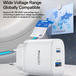 ชุดที่ชาร์จเร็ว Yesido PD45W USB และ Type-C แบบอินเทอร์เฟซคู่ พร้อมปลั๊ก EU, UK, US