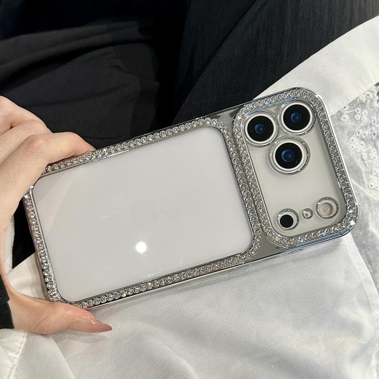เคสโทรศัพท์ Electroplating PC Hybrid TPU ประดับเพชรรูปแบบสำหรับ iPhone 17 Pro Max, สำหรับ iPhone 17 Pro