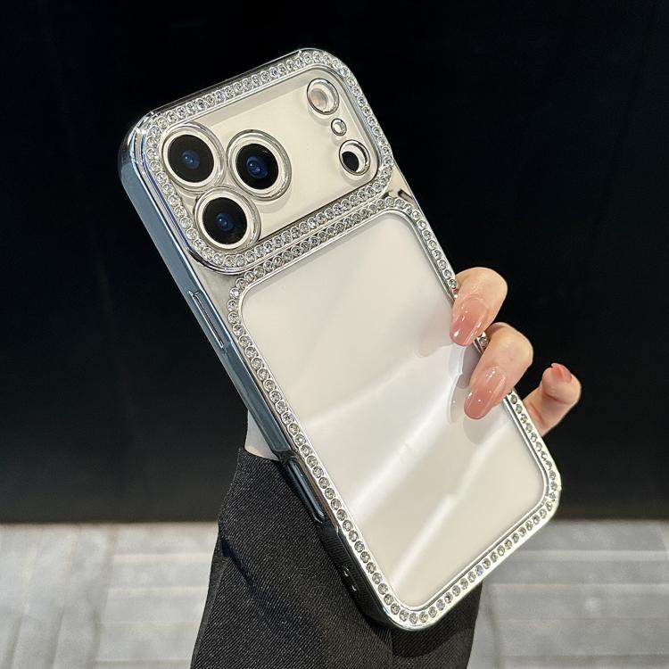 เคสโทรศัพท์ Electroplating PC Hybrid TPU ประดับเพชรรูปแบบสำหรับ iPhone 17 Pro Max, สำหรับ iPhone 17 Pro