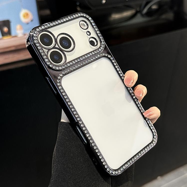 เคสโทรศัพท์ Electroplating PC Hybrid TPU ประดับเพชรรูปแบบสำหรับ iPhone 17 Pro Max, สำหรับ iPhone 17 Pro