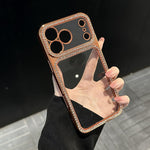 เคสโทรศัพท์ Electroplating PC Hybrid TPU ประดับเพชรรูปแบบสำหรับ iPhone 17 Pro Max, สำหรับ iPhone 17 Pro