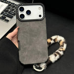 เคสโทรศัพท์ TPU ผ้าหนังกลับเทียมพร้อมเชือกกระต่ายนุ่มพิมพ์ลายหน้าจอ สำหรับ iPhone 17 Pro Max, สำหรับ iPhone 17 Pro, สำหรับ iPhone 17, สำหรับ iPhone 16 Pro Max, สำหรับ iPhone 16 Pro, สำหรับ iPhone 16, สำหรับ iPhone 15 Pro Max, สำหรับ iPhone 15 Pro