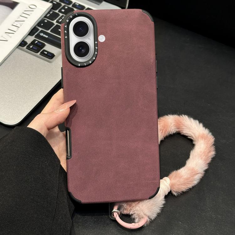 เคสโทรศัพท์ TPU ผ้าหนังกลับเทียมพร้อมเชือกกระต่ายนุ่มพิมพ์ลายหน้าจอ สำหรับ iPhone 17 Pro Max, สำหรับ iPhone 17 Pro, สำหรับ iPhone 17, สำหรับ iPhone 16 Pro Max, สำหรับ iPhone 16 Pro, สำหรับ iPhone 16, สำหรับ iPhone 15 Pro Max, สำหรับ iPhone 15 Pro