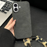 เคสโทรศัพท์ TPU ผ้าหนังกลับเทียมพร้อมเชือกกระต่ายนุ่มพิมพ์ลายหน้าจอ สำหรับ iPhone 17 Pro Max, สำหรับ iPhone 17 Pro, สำหรับ iPhone 17, สำหรับ iPhone 16 Pro Max, สำหรับ iPhone 16 Pro, สำหรับ iPhone 16, สำหรับ iPhone 15 Pro Max, สำหรับ iPhone 15 Pro