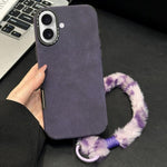 เคสโทรศัพท์ TPU ผ้าหนังกลับเทียมพร้อมเชือกกระต่ายนุ่มพิมพ์ลายหน้าจอ สำหรับ iPhone 17 Pro Max, สำหรับ iPhone 17 Pro, สำหรับ iPhone 17, สำหรับ iPhone 16 Pro Max, สำหรับ iPhone 16 Pro, สำหรับ iPhone 16, สำหรับ iPhone 15 Pro Max, สำหรับ iPhone 15 Pro