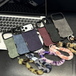 เคสโทรศัพท์ TPU ผ้าหนังกลับเทียมพร้อมเชือกกระต่ายนุ่มพิมพ์ลายหน้าจอ สำหรับ iPhone 17 Pro Max, สำหรับ iPhone 17 Pro, สำหรับ iPhone 17, สำหรับ iPhone 16 Pro Max, สำหรับ iPhone 16 Pro, สำหรับ iPhone 16, สำหรับ iPhone 15 Pro Max, สำหรับ iPhone 15 Pro