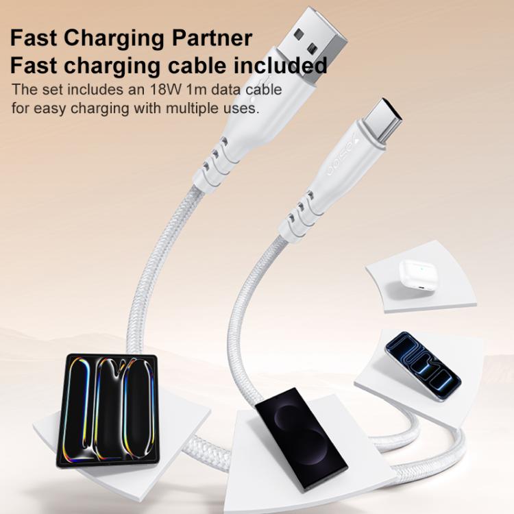 Yesido 18W USB Single Interface Charger Set with USB to Type-C Cable, EU Plug, UK Plug, US Plug