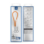 สายข้อมูลชาร์จเร็ว DUX DUCIS LCBA Series 27W Type-C เป็น 8 Pin แบบสายคล้อง ความยาว 30 ซม. Type-C เป็น 8 Pin