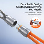 สายข้อมูลชาร์จเร็ว DUX DUCIS LCBA Series 27W Type-C เป็น 8 Pin แบบสายคล้อง ความยาว 30 ซม. Type-C เป็น 8 Pin