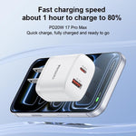 ชุดชาร์จ Yesido YC19U PD20W USB-C / Type-C และ QC18W USB-A แบบพอร์ตคู่ พร้อมสาย Type-C เป็น Type-C รุ่น YC19U