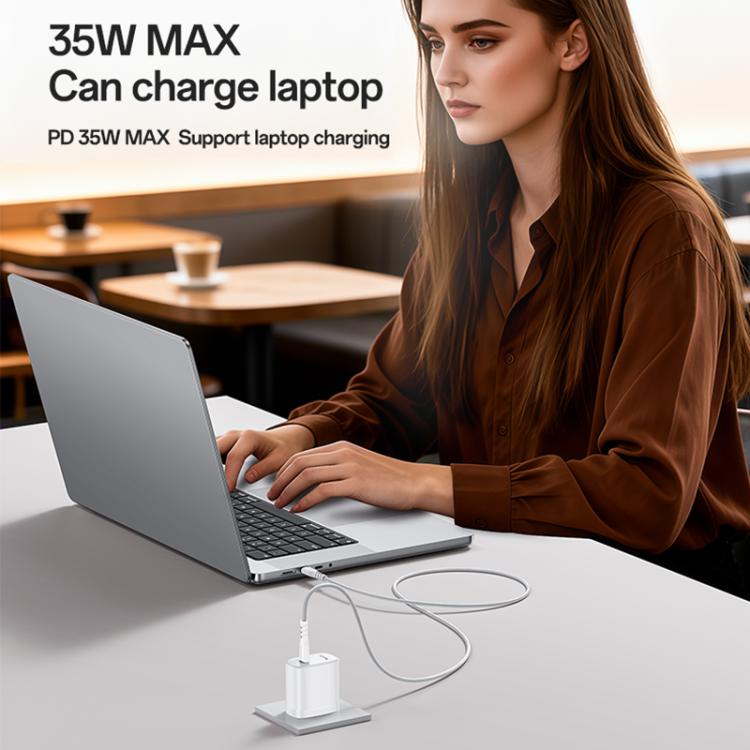 ชุดชาร์จเร็ว Yesido YC20U PD35W USB-C / Type-C แบบพอร์ตเดี่ยว พร้อมสาย Type-C เป็น Type-C รุ่น YC20U