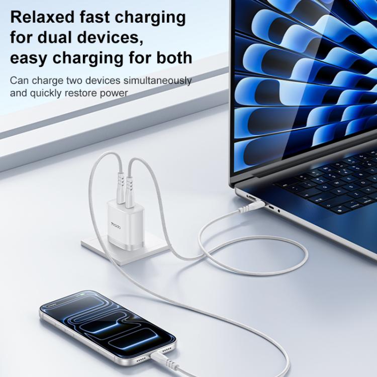 ชุดชาร์จเร็ว Yesido PD45W แบบคู่ Type-C พร้อมสาย Type-C เป็น Type-C ปลั๊ก US, ปลั๊ก EU, ปลั๊ก UK
