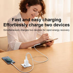 ชุดชาร์จ Yesido YC106 PD20W USB-C / Type-C และ QC18W USB-A แบบพอร์ตคู่ พร้อมสาย Type-C เป็น Type-C รุ่น YC106