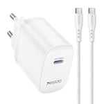 ชุดชาร์จเร็ว Yesido YC107 PD35W USB-C / Type-C แบบพอร์ตเดี่ยว พร้อมสาย Type-C เป็น Type-C รุ่น YC107