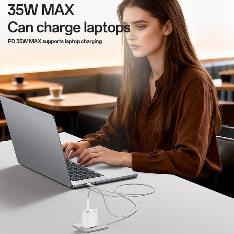 ชุดชาร์จเร็ว Yesido YC107 PD35W USB-C / Type-C แบบพอร์ตเดี่ยว พร้อมสาย Type-C เป็น Type-C รุ่น YC107