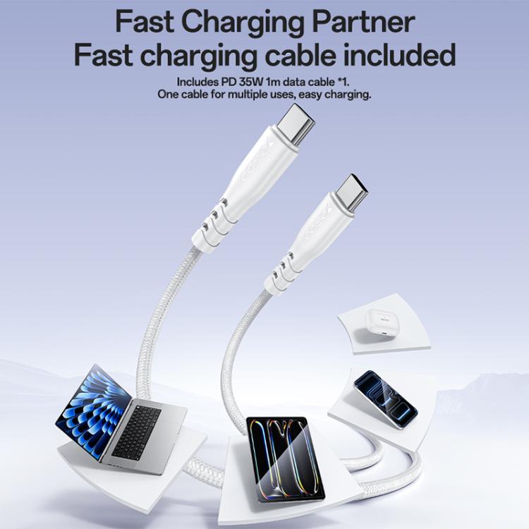ชุดชาร์จเร็ว Yesido YC107 PD35W USB-C / Type-C แบบพอร์ตเดี่ยว พร้อมสาย Type-C เป็น Type-C รุ่น YC107