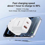 ชุดชาร์จ Yesido YC152 PD20W USB-C / Type-C และ QC18W USB-A แบบพอร์ตคู่ พร้อมสาย Type-C เป็น Type-C รุ่น YC152