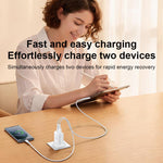 ชุดชาร์จ Yesido YC152 PD20W USB-C / Type-C และ QC18W USB-A แบบพอร์ตคู่ พร้อมสาย Type-C เป็น Type-C รุ่น YC152
