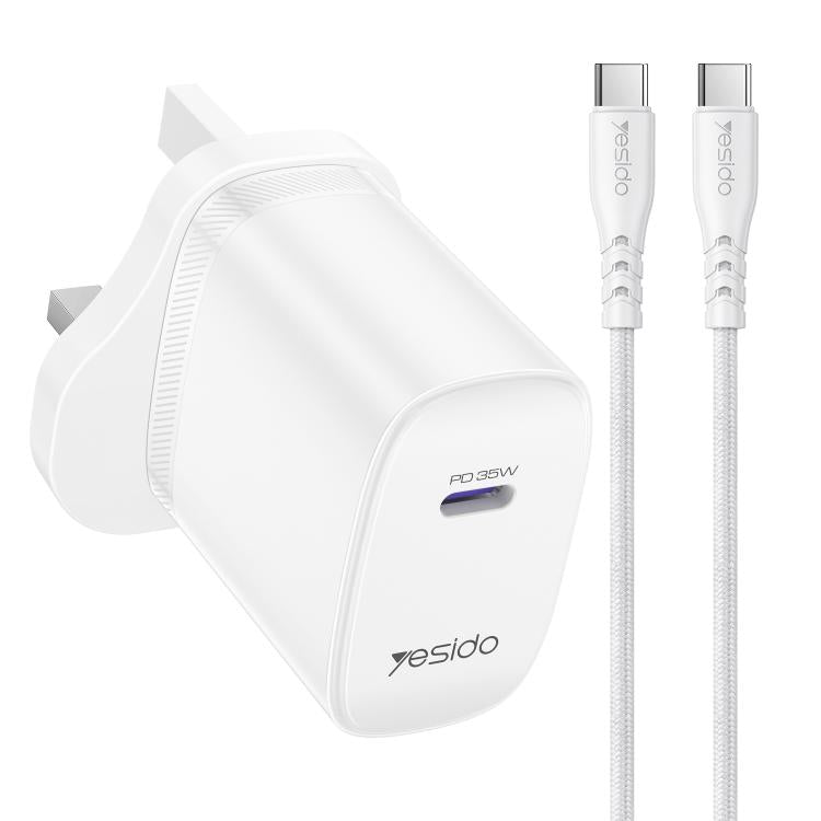 ชุดชาร์จเร็ว Yesido YC153 PD35W USB-C / Type-C แบบพอร์ตเดี่ยว พร้อมสาย Type-C เป็น Type-C รุ่น YC153