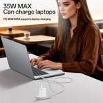 ชุดชาร์จเร็ว Yesido YC153 PD35W USB-C / Type-C แบบพอร์ตเดี่ยว พร้อมสาย Type-C เป็น Type-C รุ่น YC153