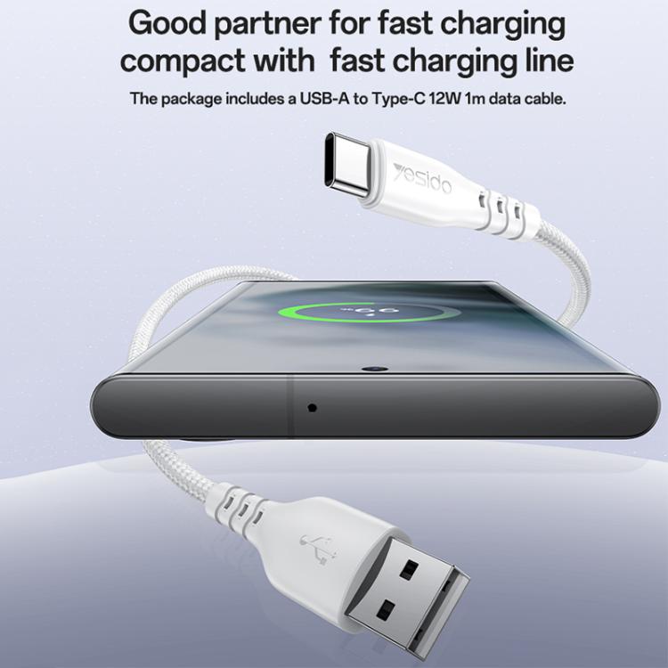ชุดชาร์จ Yesido YC17U 12W 2.4A USB สองพอร์ต พร้อมสายข้อมูล USB 1 เมตรเป็น Type-C, YC17U