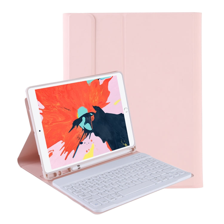 T098B เคสป้องกันคีย์บอร์ดบลูทูธสีลูกกวาดบางพิเศษแบบบูรณาการ สำหรับ iPad Air 11 2024 / 2025 / Air 4 10.9 นิ้ว 2020 พร้อมขาตั้งและช่องใส่ปากกา, T098B
