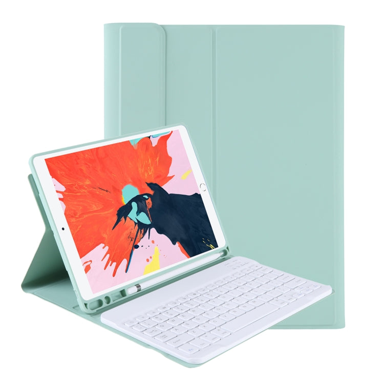T098B เคสป้องกันคีย์บอร์ดบลูทูธสีลูกกวาดบางพิเศษแบบบูรณาการ สำหรับ iPad Air 11 2024 / 2025 / Air 4 10.9 นิ้ว 2020 พร้อมขาตั้งและช่องใส่ปากกา, T098B