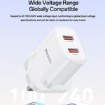 ชุดชาร์จ Yesido YC150 12W 2.4A USB สองพอร์ต พร้อมสายข้อมูล USB 1 เมตรเป็น Type-C, YC150