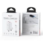 ชุดชาร์จ Yesido YC150 12W 2.4A USB สองพอร์ต พร้อมสายข้อมูล USB 1 เมตรเป็น Type-C, YC150