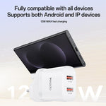 ชุดชาร์จ Yesido YC150 12W 2.4A USB สองพอร์ต พร้อมสายข้อมูล USB 1 เมตรเป็น Type-C, YC150