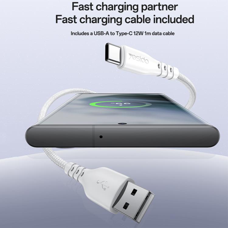 ชุดชาร์จ Yesido YC150 12W 2.4A USB สองพอร์ต พร้อมสายข้อมูล USB 1 เมตรเป็น Type-C, YC150