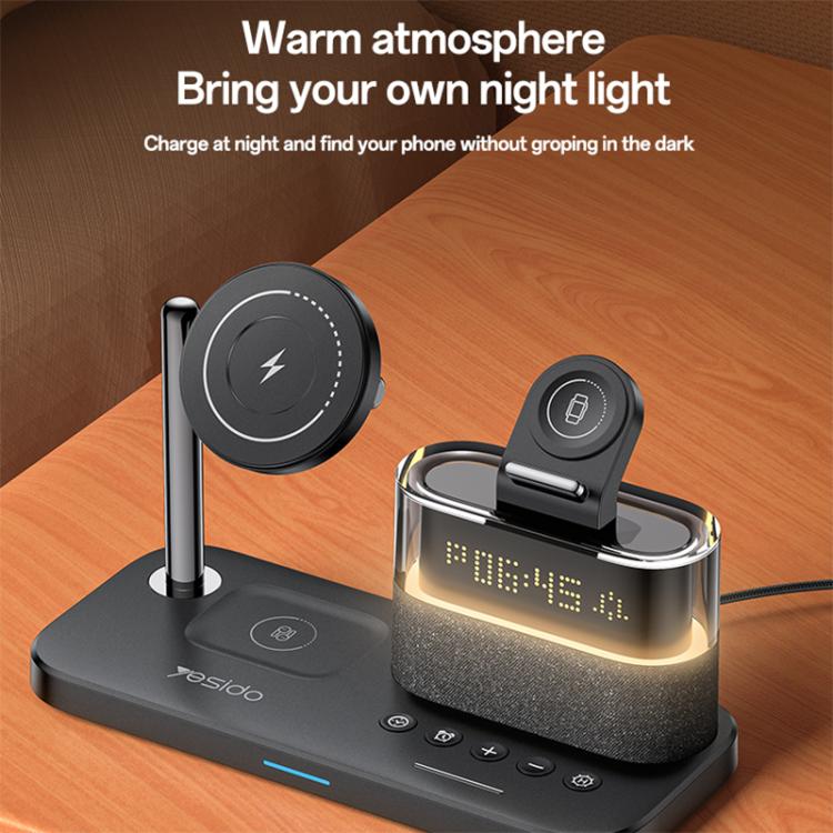 แท่นชาร์จไร้สายแม่เหล็กมัลติฟังก์ชัน 6-in-1 Yesido DS37 25W, DS37