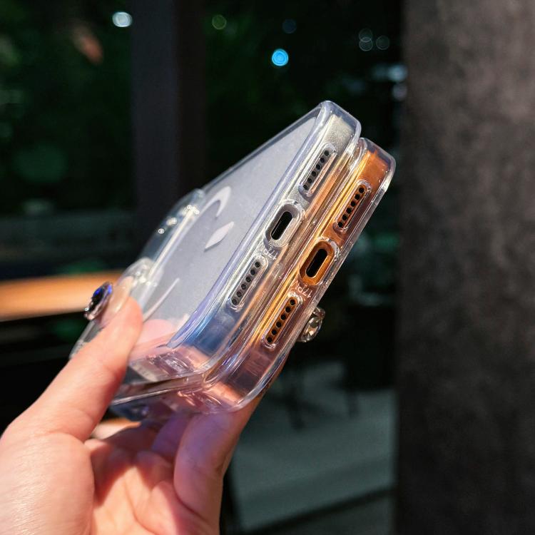 เคสโทรศัพท์อะคริลิกใสประกายคริสตัลพร้อมแม่เหล็ก สำหรับ iPhone 17 Pro Max, สำหรับ iPhone 17 Pro