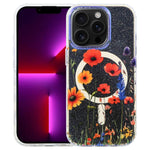 เคสโทรศัพท์แม่เหล็ก IMD Blue Light Jungle Series สำหรับ iPhone 13 Pro Max, สำหรับ iPhone 13 Pro
