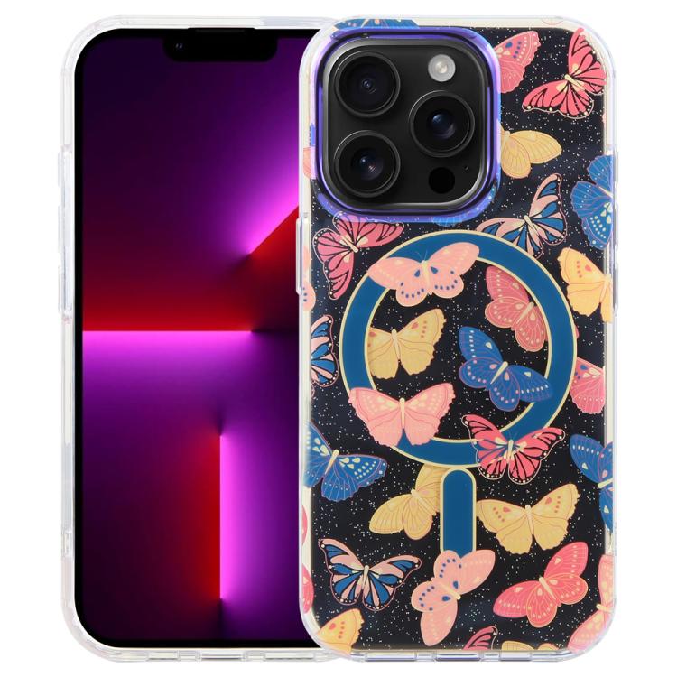 เคสโทรศัพท์แม่เหล็ก IMD Blue Light Jungle Series สำหรับ iPhone 13 Pro Max, สำหรับ iPhone 13 Pro