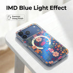 เคสโทรศัพท์แม่เหล็ก IMD Blue Light Jungle Series สำหรับ iPhone 13 Pro Max, สำหรับ iPhone 13 Pro