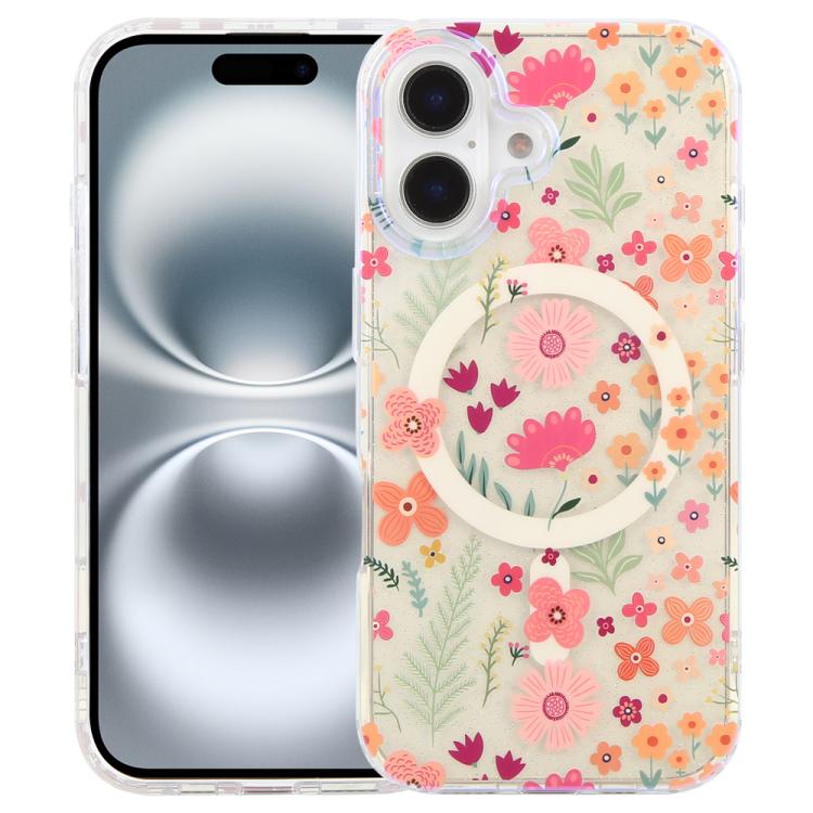 IMD Blue Light Jungle Series Magnetic Phone Case, For iPhone 17e / 16e, For iPhone 17 Pro Max, For iPhone 17 Pro, For iPhone 17, For iPhone Air, For iPhone 16 Pro Max, For iPhone 16 Pro, For iPhone 16 Plus